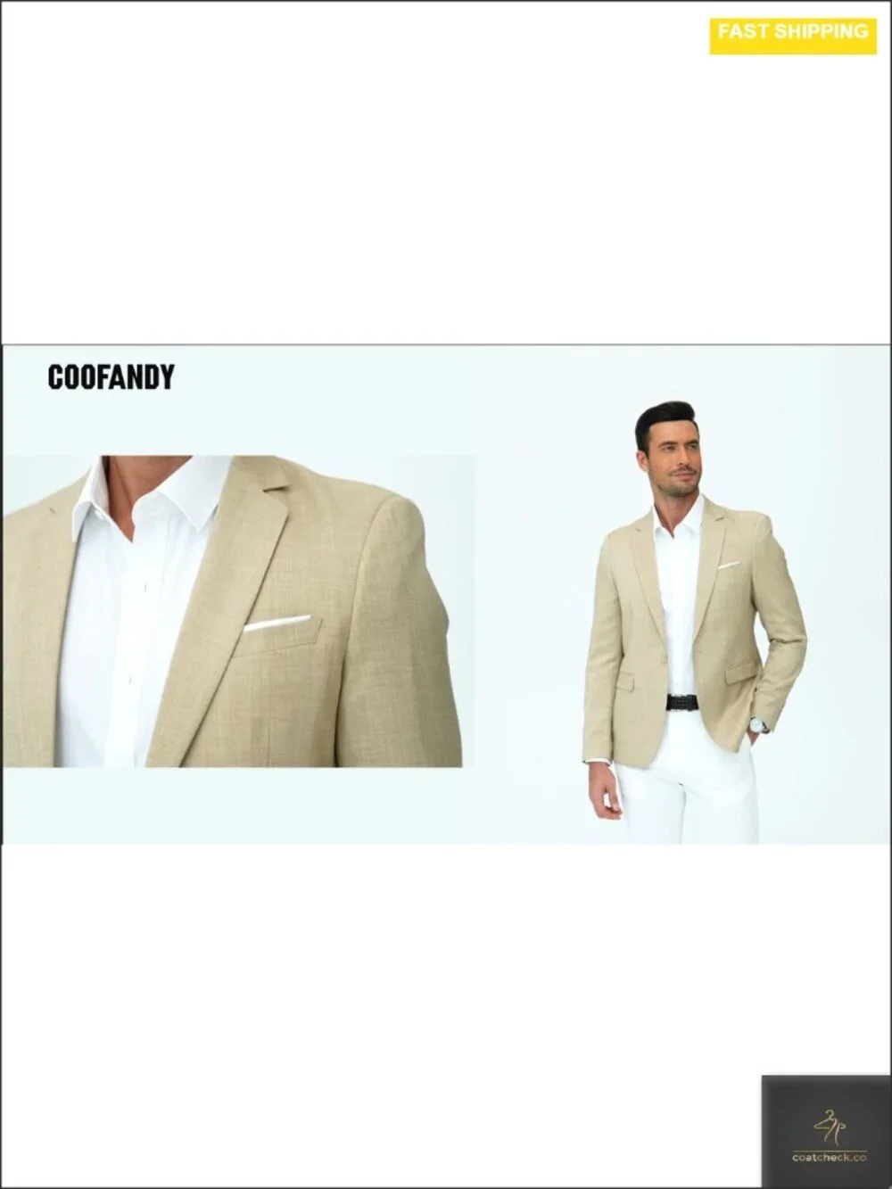 Mens Casual Sport Coat Lightweight Stretch Blazer One Button Notched Lapel Slim